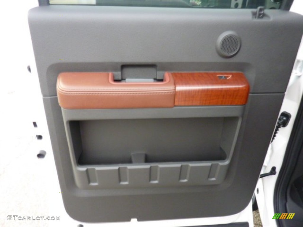 2012 Ford F250 Super Duty King Ranch Crew Cab 4x4 Chaparral Leather Door Panel Photo #52718892