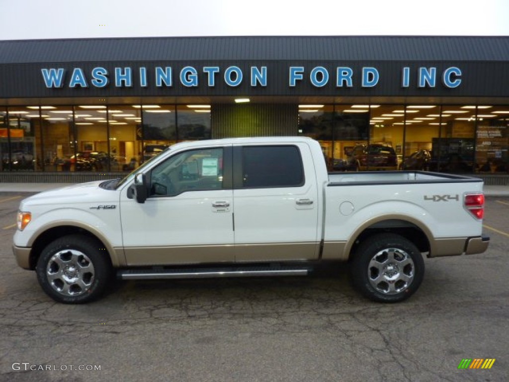 2011 F150 Lariat SuperCrew 4x4 - Oxford White / Pale Adobe photo #1