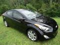 2012 Black Noir Pearl Hyundai Elantra Limited  photo #1