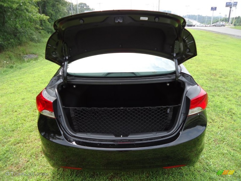 2012 Elantra Limited - Black Noir Pearl / Beige photo #10