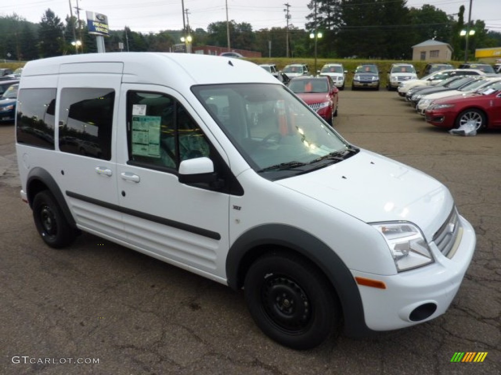 Frozen White 2011 Ford Transit Connect XLT Premium Passenger Wagon Exterior Photo #52719486