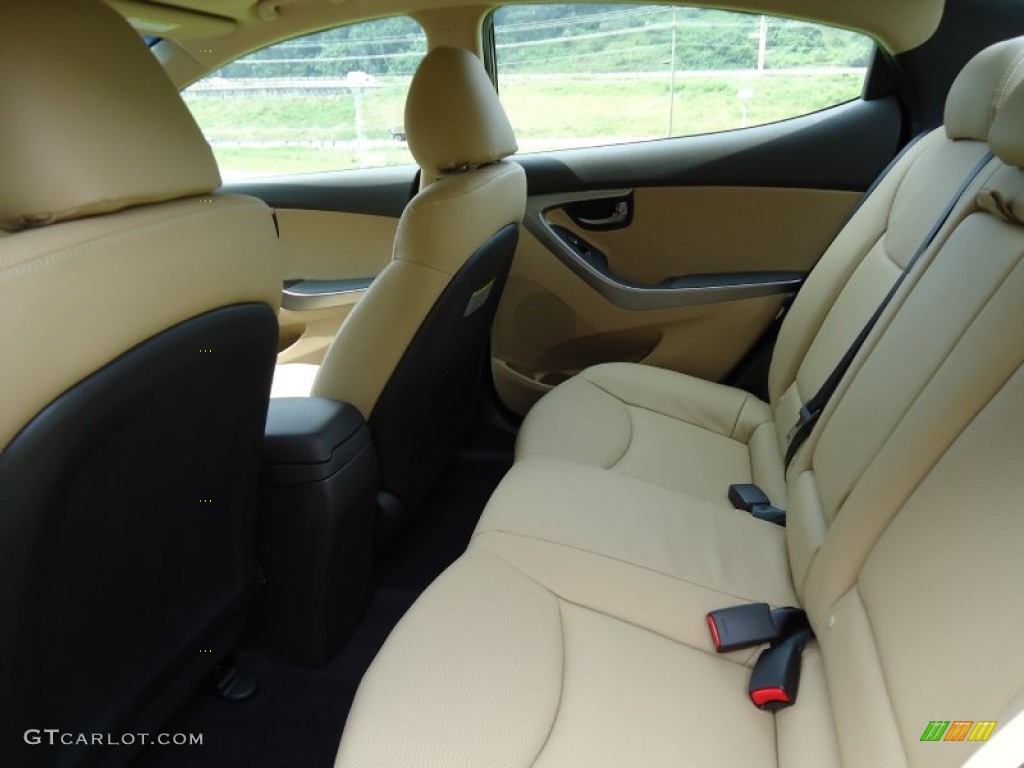Beige Interior 2012 Hyundai Elantra Limited Photo #52719597