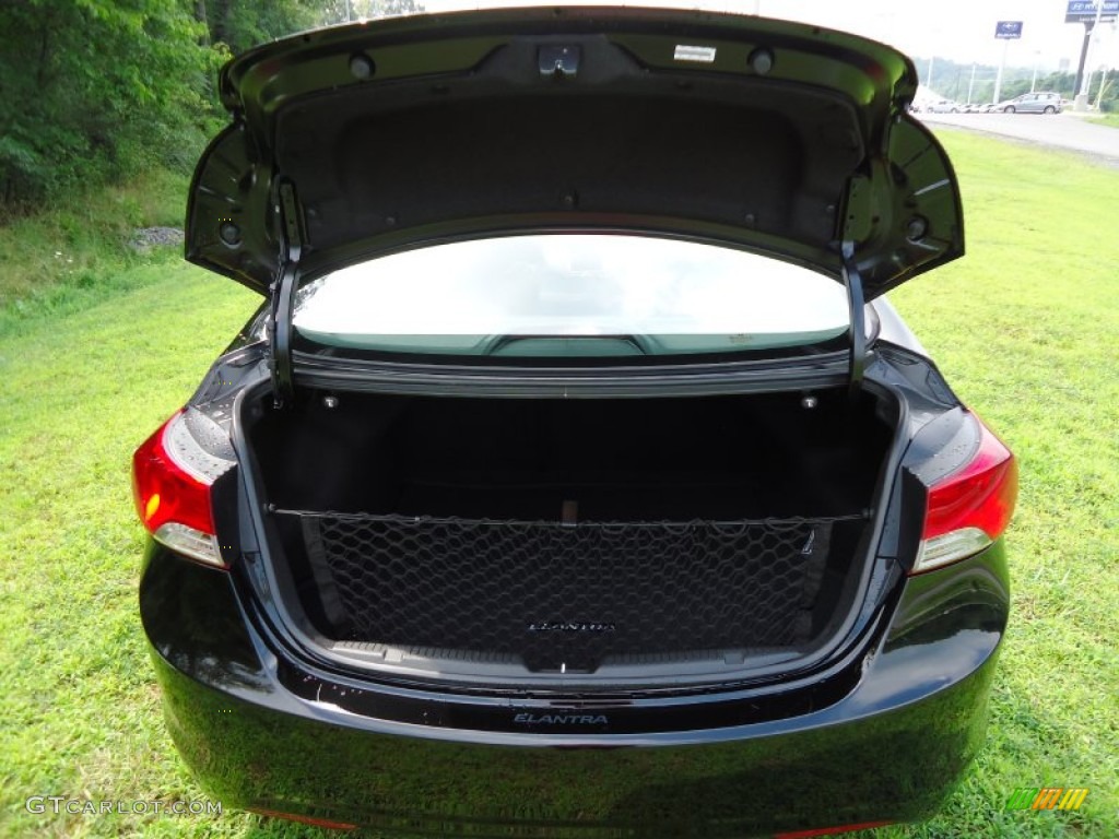 2012 Elantra Limited - Black Noir Pearl / Black photo #10