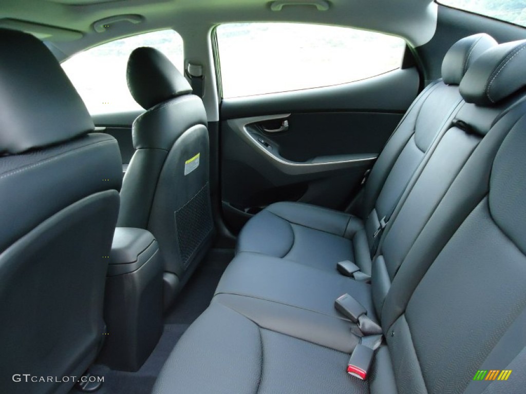 Black Interior 2012 Hyundai Elantra Limited Photo #52720200