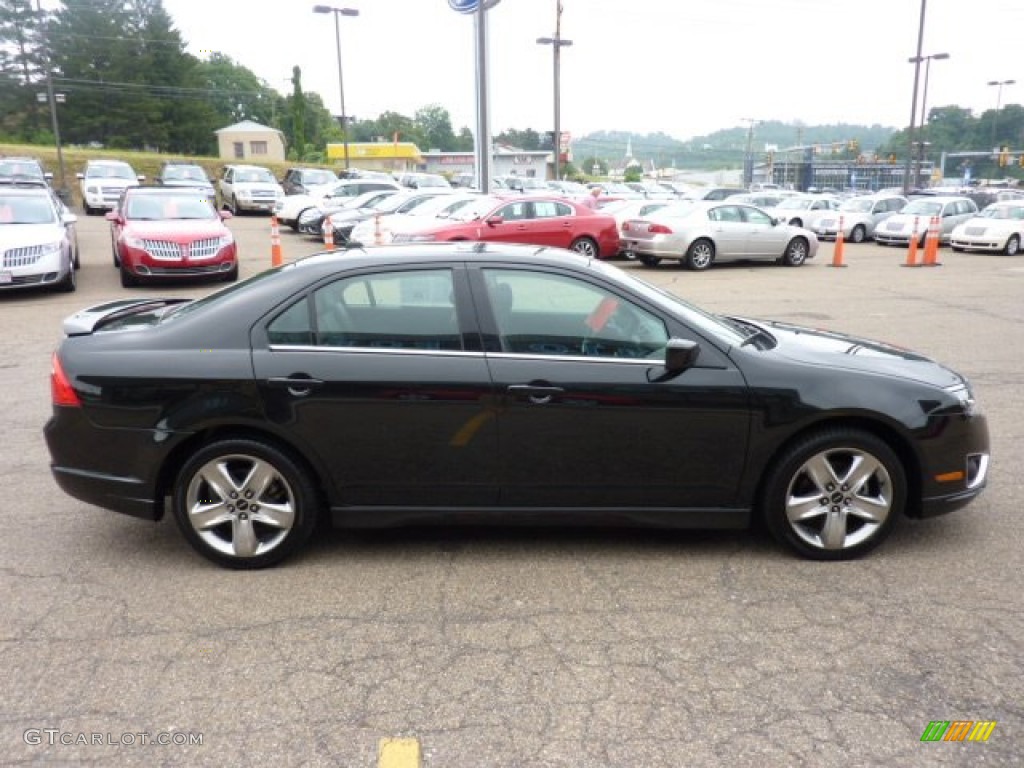 2010 Fusion Sport - Tuxedo Black Metallic / Charcoal Black/Sport Black photo #5