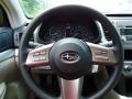 2011 Subaru Outback Off Black Interior Steering Wheel Photo