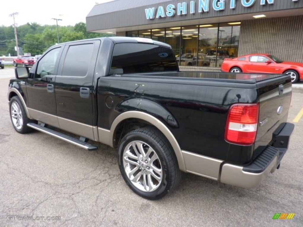 2006 F150 Lariat SuperCrew - Black / Tan photo #2