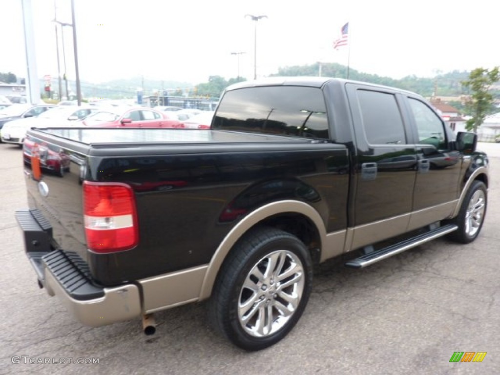 2006 F150 Lariat SuperCrew - Black / Tan photo #4