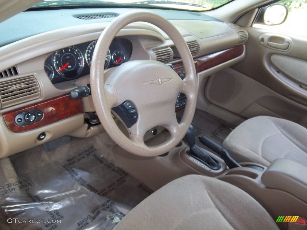 Sandstone Interior 2002 Chrysler Sebring LX Sedan Photo #52721061