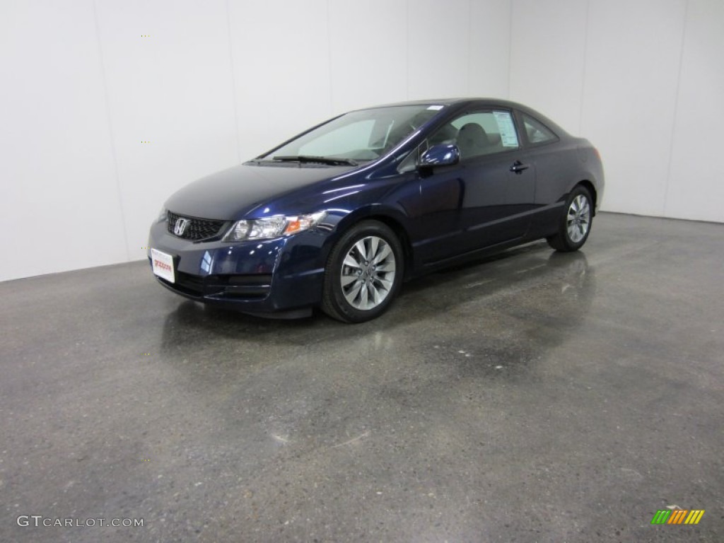 2010 Civic EX Coupe - Royal Blue Pearl / Gray photo #1