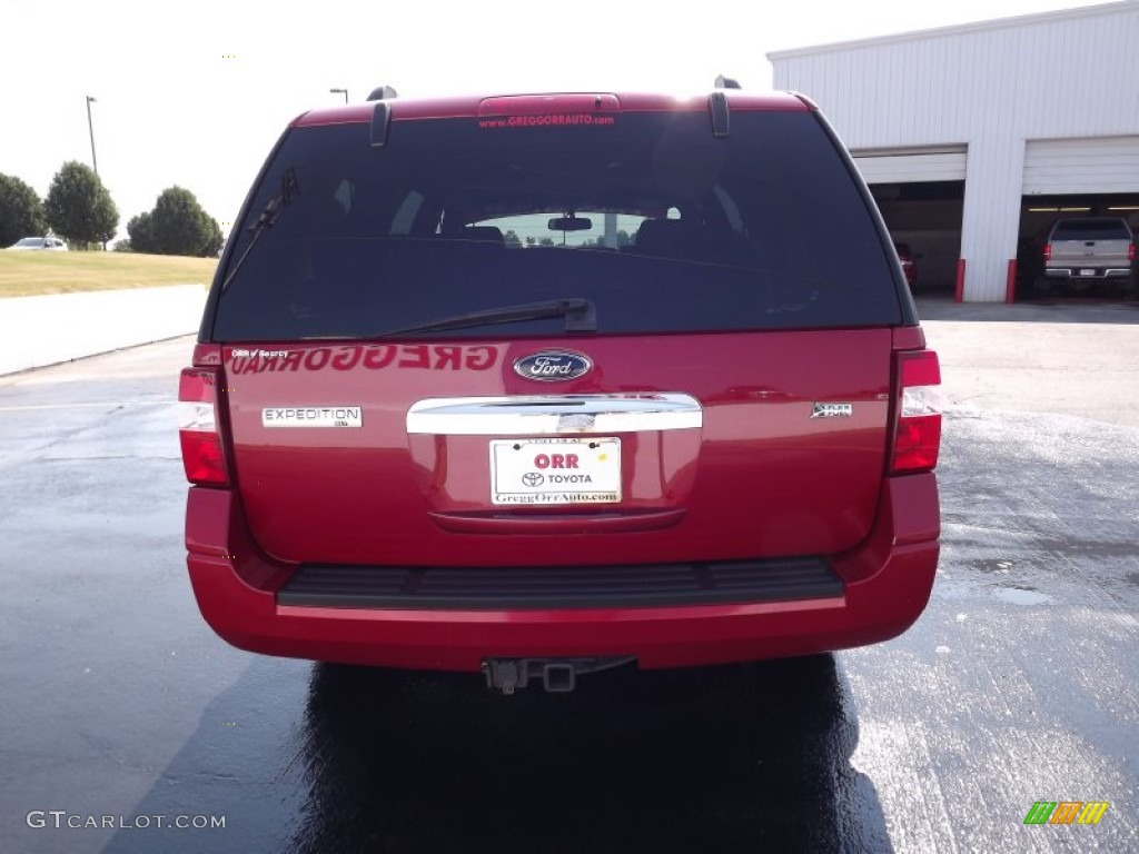2009 Expedition XLT 4x4 - Sangria Red Metallic / Charcoal Black photo #6