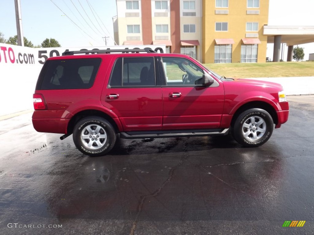 2009 Expedition XLT 4x4 - Sangria Red Metallic / Charcoal Black photo #7