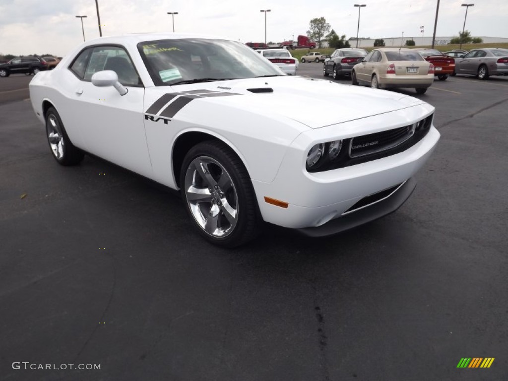 2011 Challenger R/T - Bright White / Dark Slate Gray photo #3
