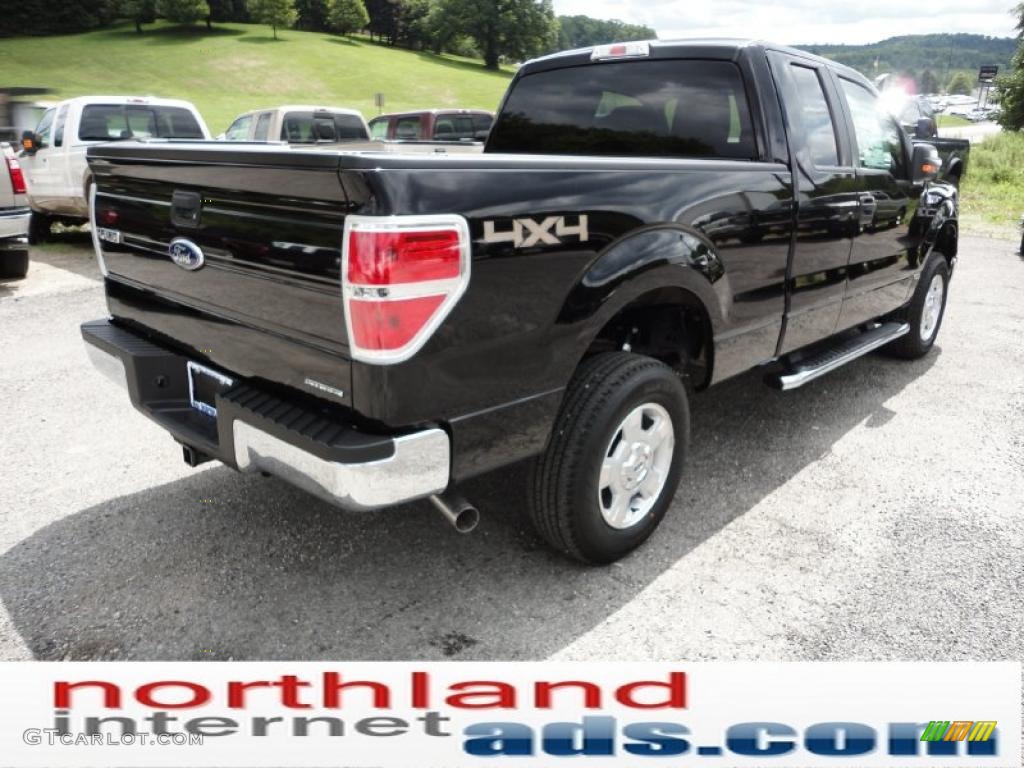 2011 F150 XLT SuperCab 4x4 - Ebony Black / Pale Adobe photo #8