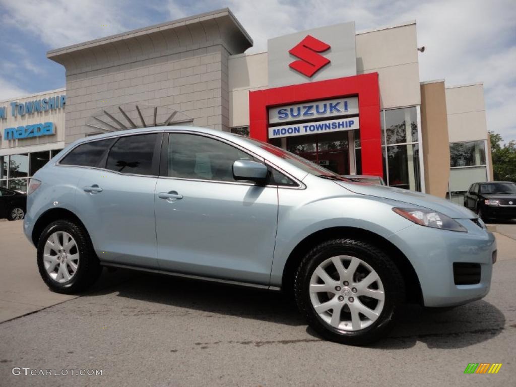 2008 CX-7 Sport - Icy Blue Metallic / Sand photo #1