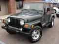 2001 Forest Green Jeep Wrangler Sahara 4x4  photo #2