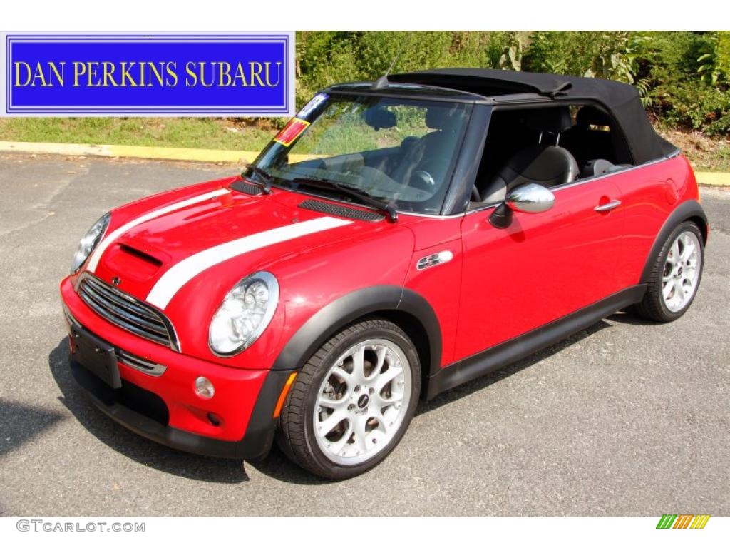 2006 Cooper S Convertible - Chili Red / Panther Black photo #1