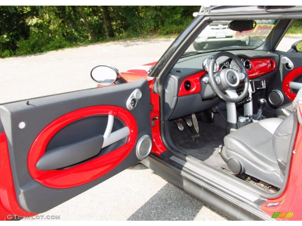 2006 Cooper S Convertible - Chili Red / Panther Black photo #11