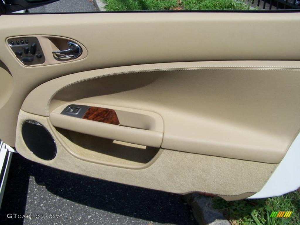2009 Jaguar XK XK8 Pearlescent Diamond Edition Convertible Caramel Door Panel Photo #52727668
