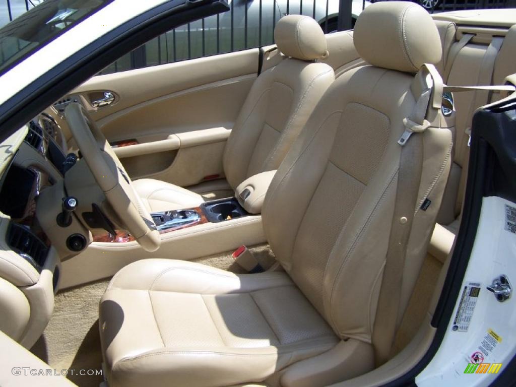 Caramel Interior 2009 Jaguar XK XK8 Pearlescent Diamond Edition Convertible Photo #52727756