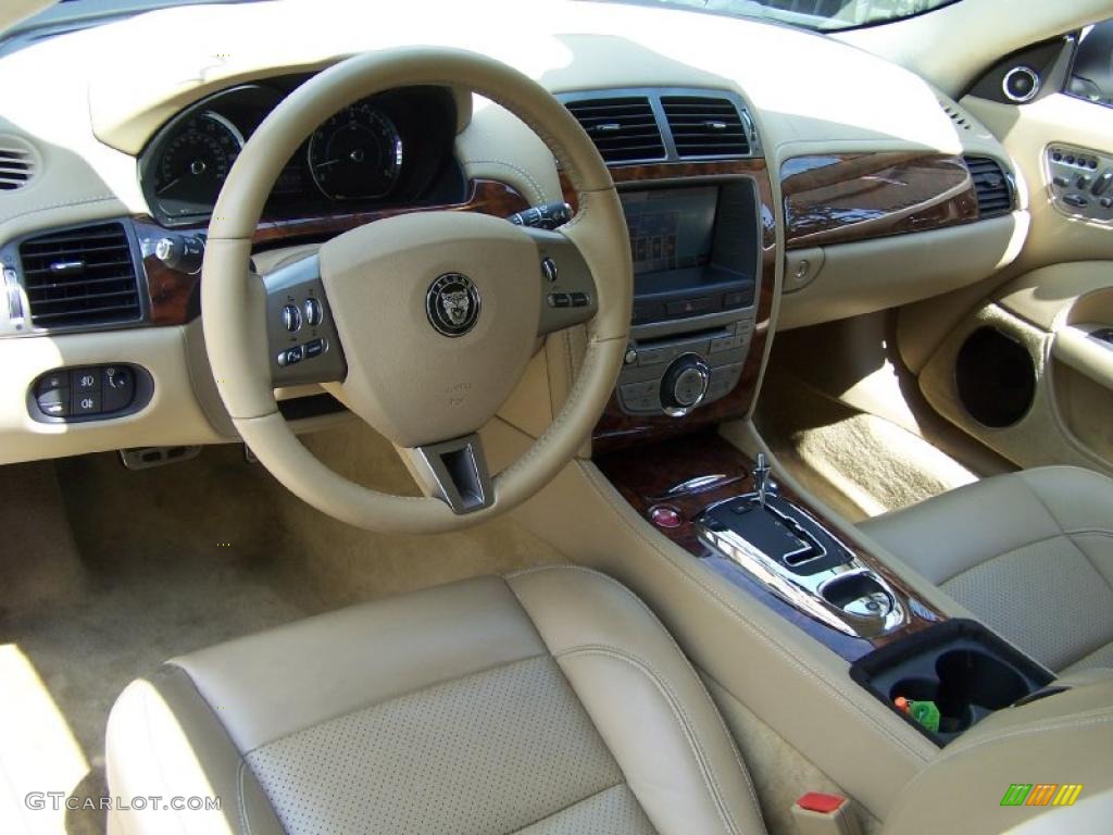 Caramel Interior 2009 Jaguar XK XK8 Pearlescent Diamond Edition Convertible Photo #52727776