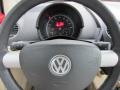 2008 Volkswagen New Beetle Cream Beige Interior Steering Wheel Photo