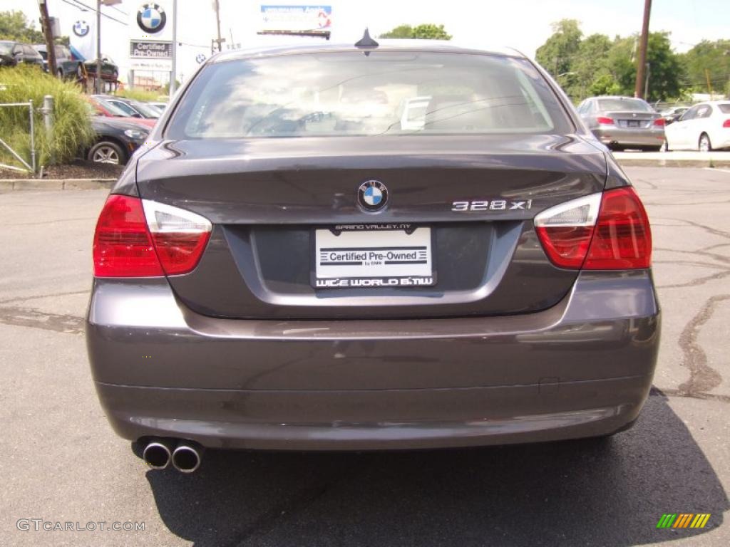 2008 3 Series 328xi Sedan - Sparkling Graphite Metallic / Black photo #6