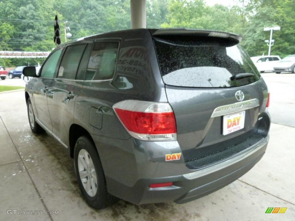 2012 Highlander V6 4WD - Magnetic Gray Metallic / Ash photo #4