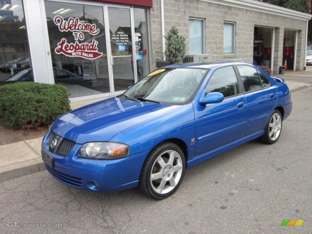 2006 Sentra SE-R Spec V - Sapphire Blue Metallic / Charcoal photo #1