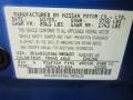 B14: Sapphire Blue Metallic 2006 Nissan Sentra SE-R Spec V Color Code