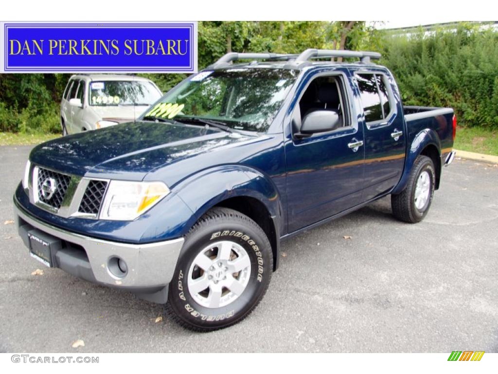 2008 Frontier SE Crew Cab 4x4 - Majestic Blue / Graphite photo #1