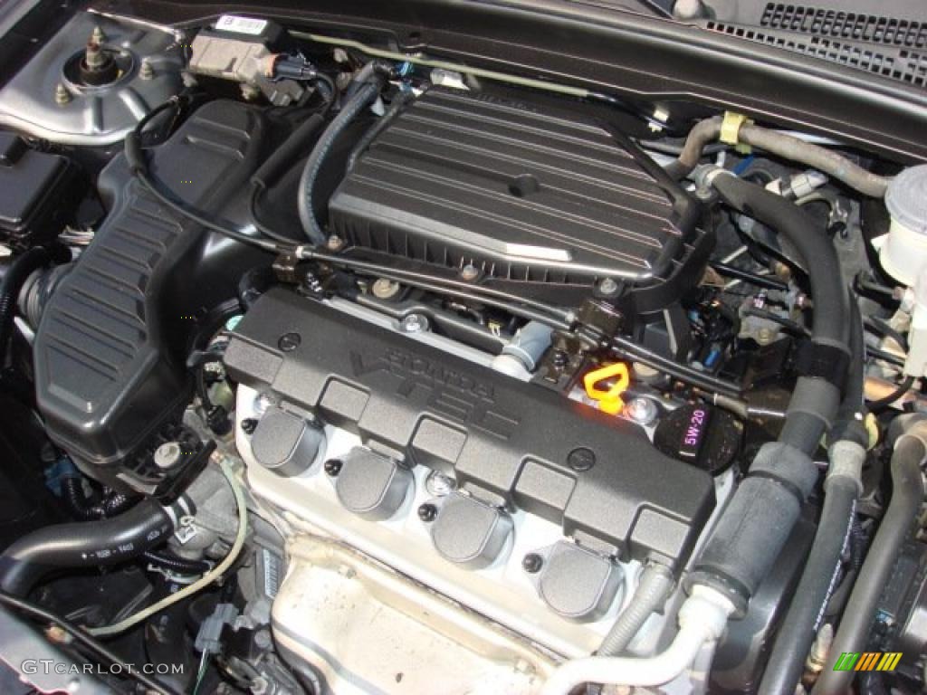 2004 Honda Civic EX Coupe 1.7L SOHC 16V VTEC 4 Cylinder Engine Photo #52733328