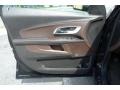 Jet Black/Brownstone 2010 Chevrolet Equinox LT AWD Door Panel