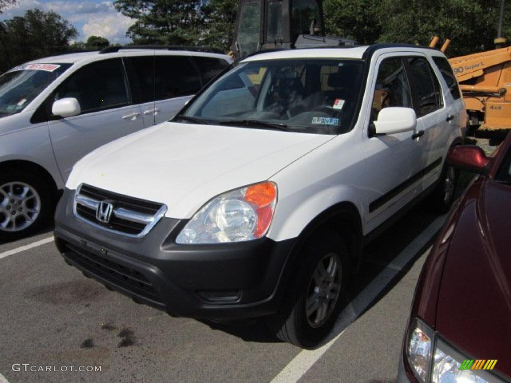 2003 CR-V EX 4WD - Taffeta White / Black photo #3