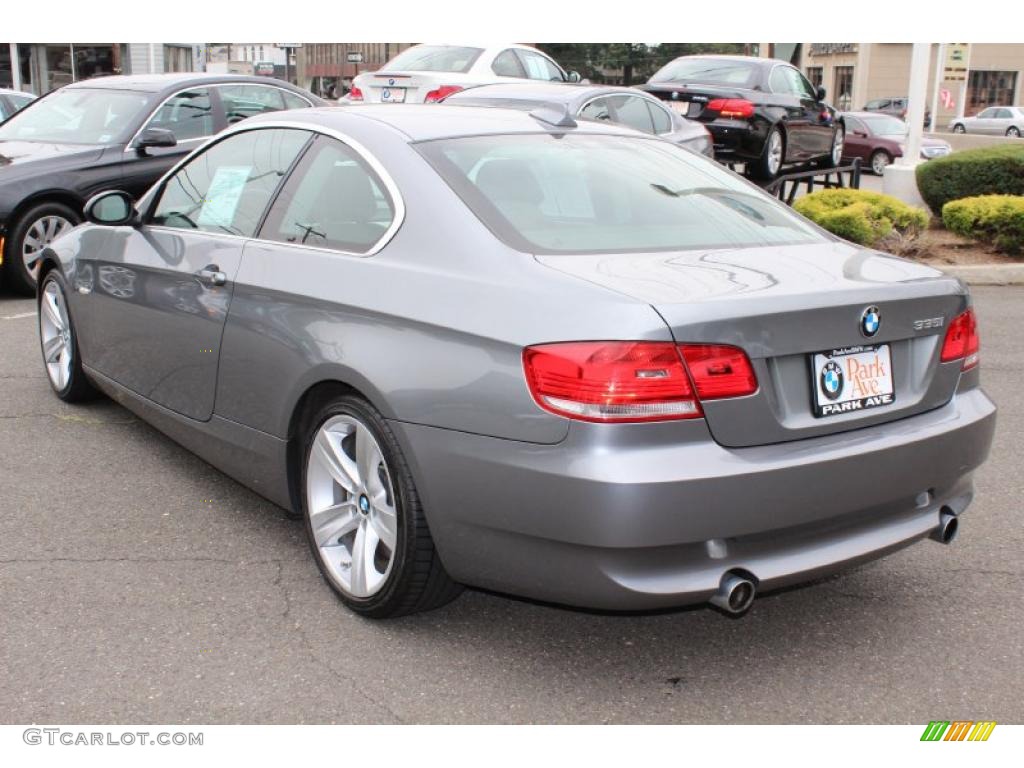 2008 3 Series 335i Coupe - Space Grey Metallic / Black photo #7