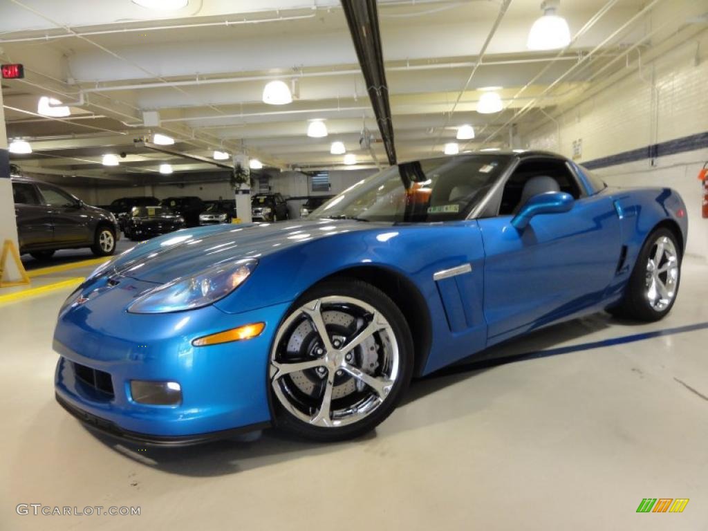 Jetstream Blue Metallic 2010 Chevrolet Corvette Grand Sport Coupe Exterior Photo #52739688