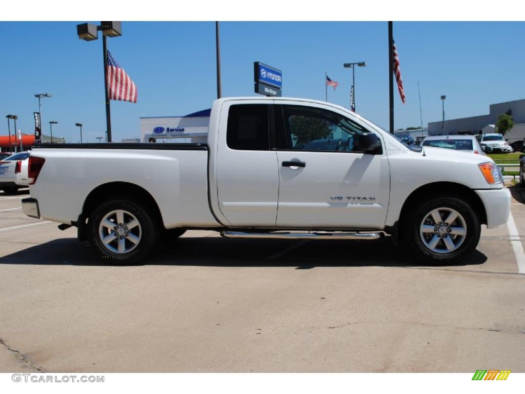 Blizzard White 2010 Nissan Titan XE King Cab Exterior Photo #52741148