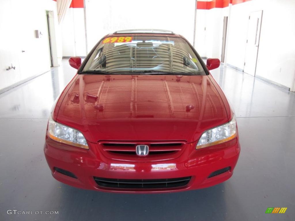 2002 Accord EX V6 Coupe - San Marino Red / Ivory photo #6