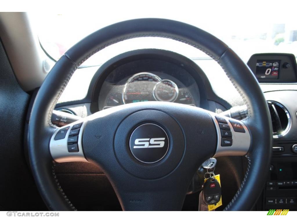 2010 Chevrolet HHR SS Ebony Steering Wheel Photo #52741748