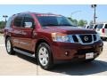 2010 Tuscan Sun Red Pearl Nissan Armada Titanium  photo #3