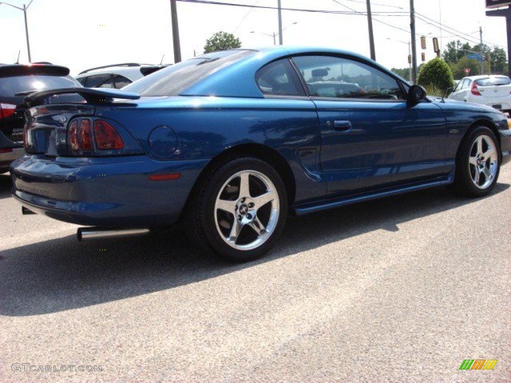 1998 Mustang GT Coupe - Atlantic Blue Metallic / Medium Graphite photo #5