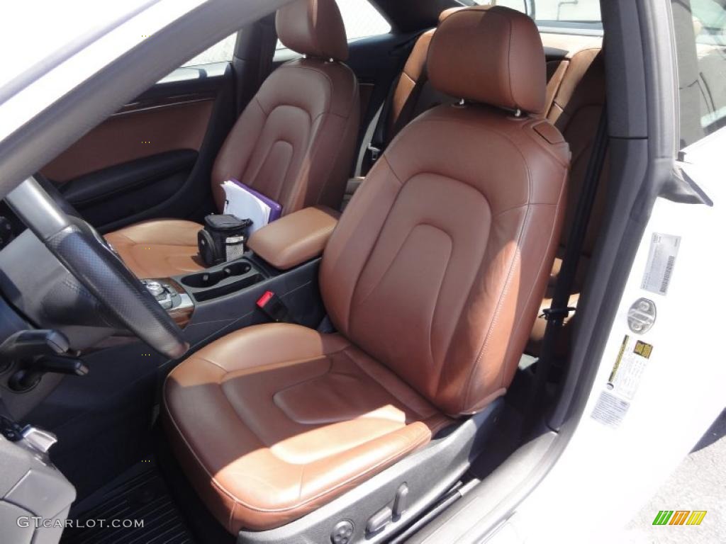 Cinnamon Brown Interior 2009 Audi A5 3.2 quattro Coupe Photo #52744492