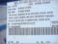K6: Atlantic Blue Metallic 1998 Ford Mustang GT Coupe Color Code