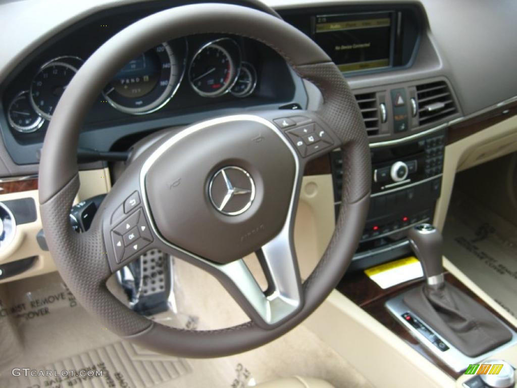 Almond/Mocha Interior 2012 Mercedes-Benz E 350 Coupe Photo #52745036
