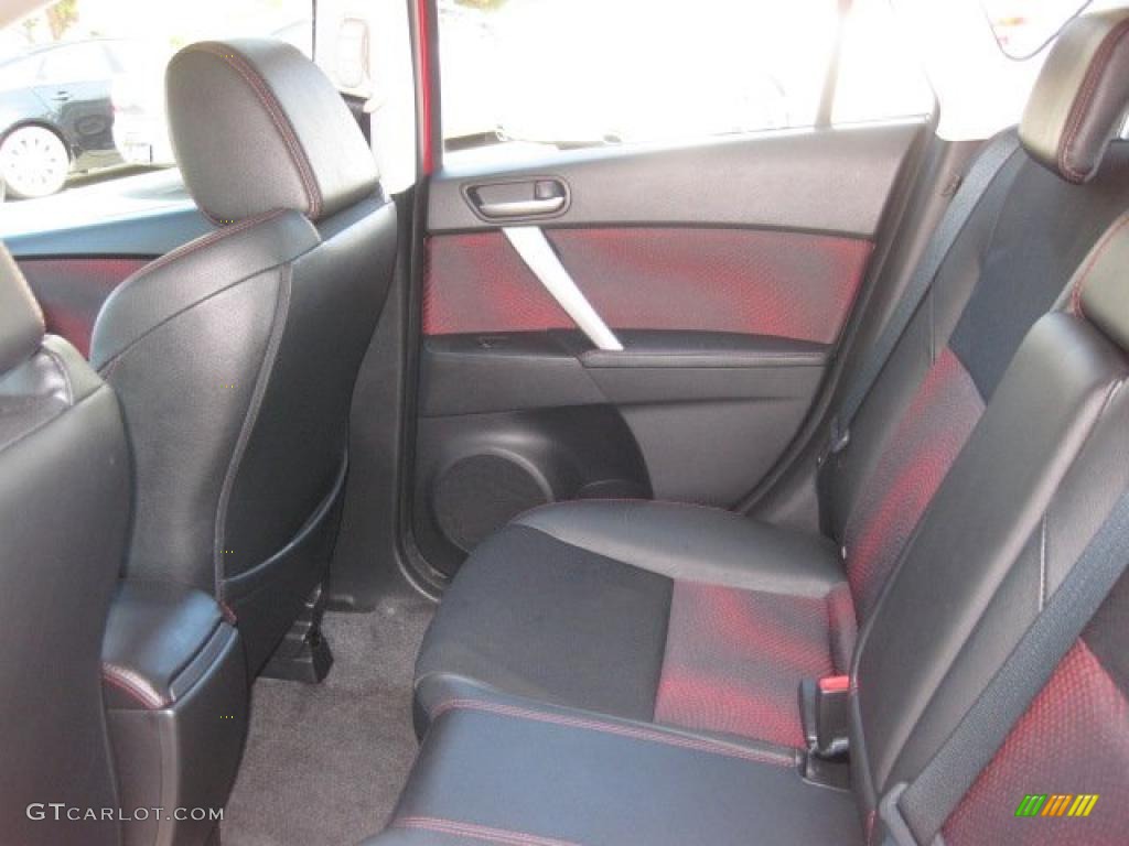Black/Red Interior 2010 Mazda MAZDA3 MAZDASPEED3 Grand Touring 5 Door Photo #52745484