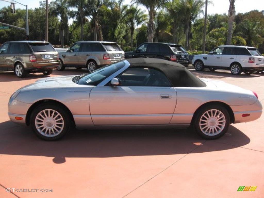 Platinum Silver Metallic 2005 Ford Thunderbird Deluxe Roadster Exterior Photo #52745684