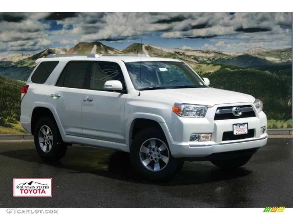 2011 4Runner SR5 4x4 - Blizzard White Pearl / Sand Beige photo #1