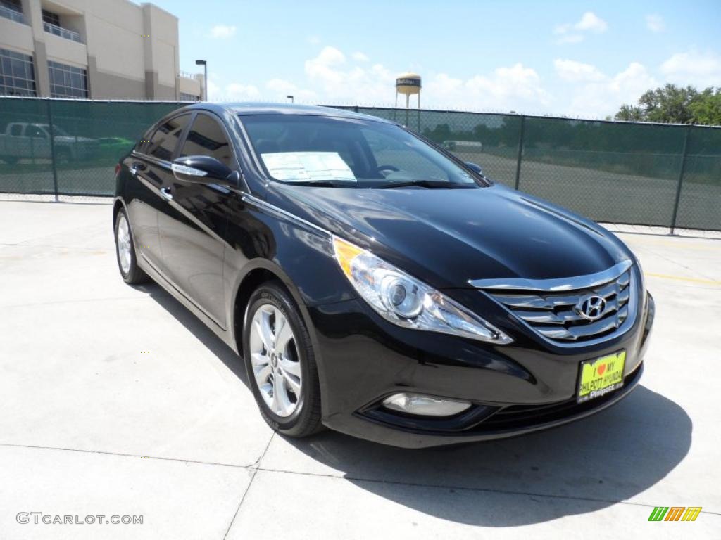 2011 Sonata Limited - Midnight Black / Black photo #1