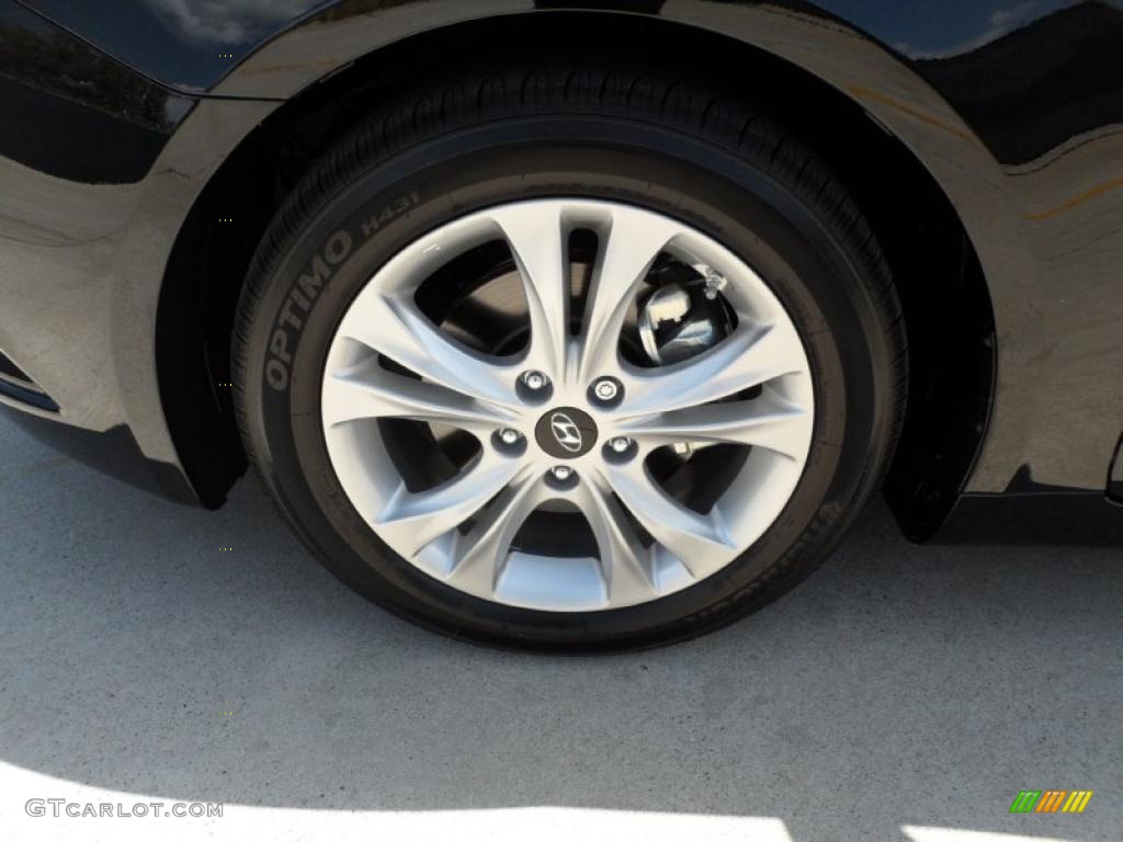 2011 Sonata Limited - Midnight Black / Black photo #11