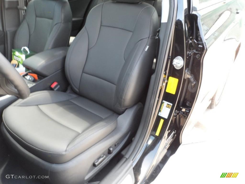 2011 Sonata Limited - Midnight Black / Black photo #24